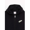 CASABLANCA BLACK RIB MERINO HOODIE